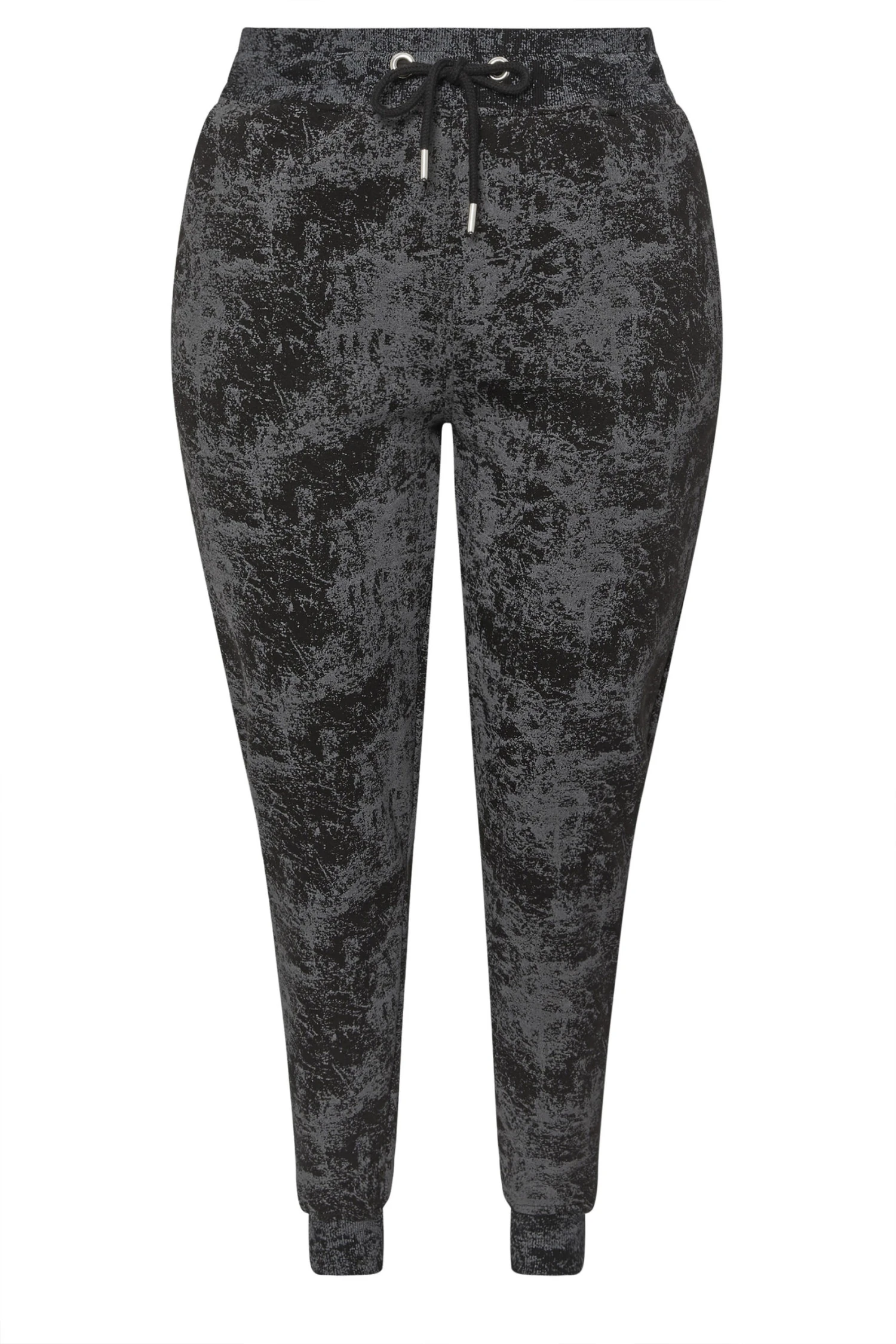 YOURS Curve Pantalon De Jogging à Revers Imprimé Abstrait Noir 7 YOURS Curve Pantalon De Jogging à Revers Imprimé Abstrait Noir – Image 5