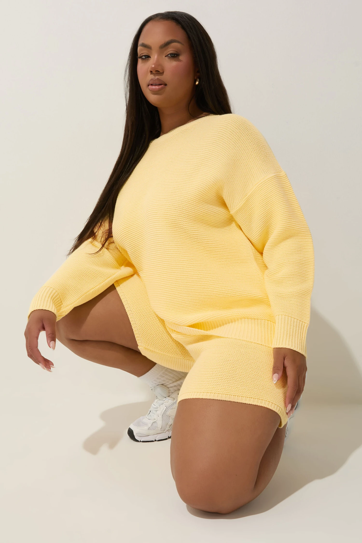 LIMITED COLLECTION - Pull Jaune Texturé En Maille 4 LIMITED COLLECTION - Pull Jaune Texturé En Maille – Image 2