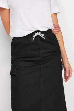 LTS Tall Black Wash Denim Midaxi Skirt 12 LTS Tall Black Wash Denim Midaxi Skirt -Evans Boutique 022f5b31 47d8 42 353896 D