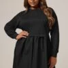 YOURS Curve Robe Pull 2 En 1 En Popeline Noire -Evans Boutique 02c4aa84 246d 43 270317 A