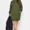 YOURS - Robe-Sweatshirt Verte Kaki Marine En Jersey 1 YOURS - Robe-Sweatshirt Verte Kaki Marine En Jersey -Evans Boutique 02c56f9a c5cf 47 126508 B