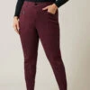 Evans Burgundy Pintuck Skinny Jeans 1 Evans Burgundy Pintuck Skinny Jeans -Evans Boutique 02f12eeb 6467 4b 605631 A