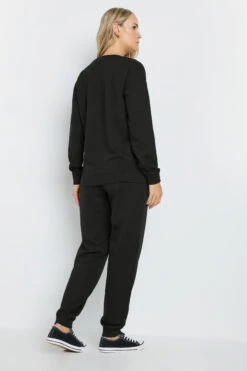 LTS Tall Black Sweatshirt & Jogger Set 11 LTS Tall Black Sweatshirt & Jogger Set -Evans Boutique 03396e63 c799 4a 353494 D