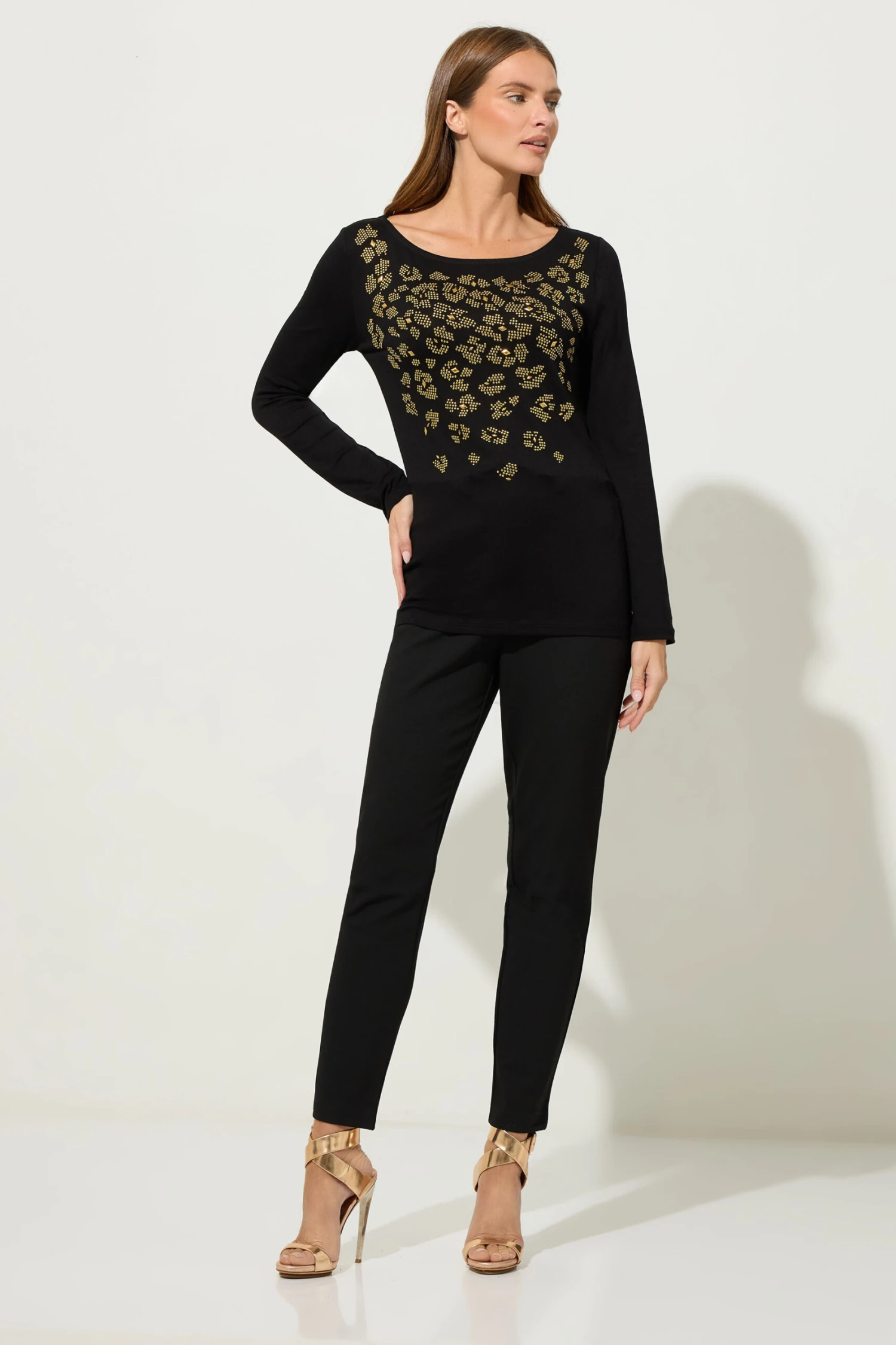 STAR Black Animal Embellished Top 5 STAR Black Animal Embellished Top – Image 3