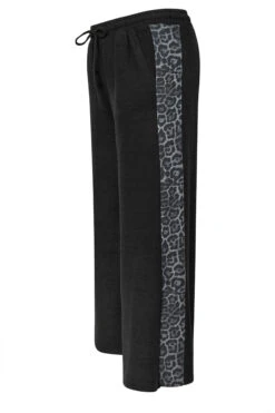 YOURS - Pantalon Noir Wide Leg Design Léopard 14 YOURS - Pantalon Noir Wide Leg Design Léopard -Evans Boutique 048e580e 24d7 46 322194 Z
