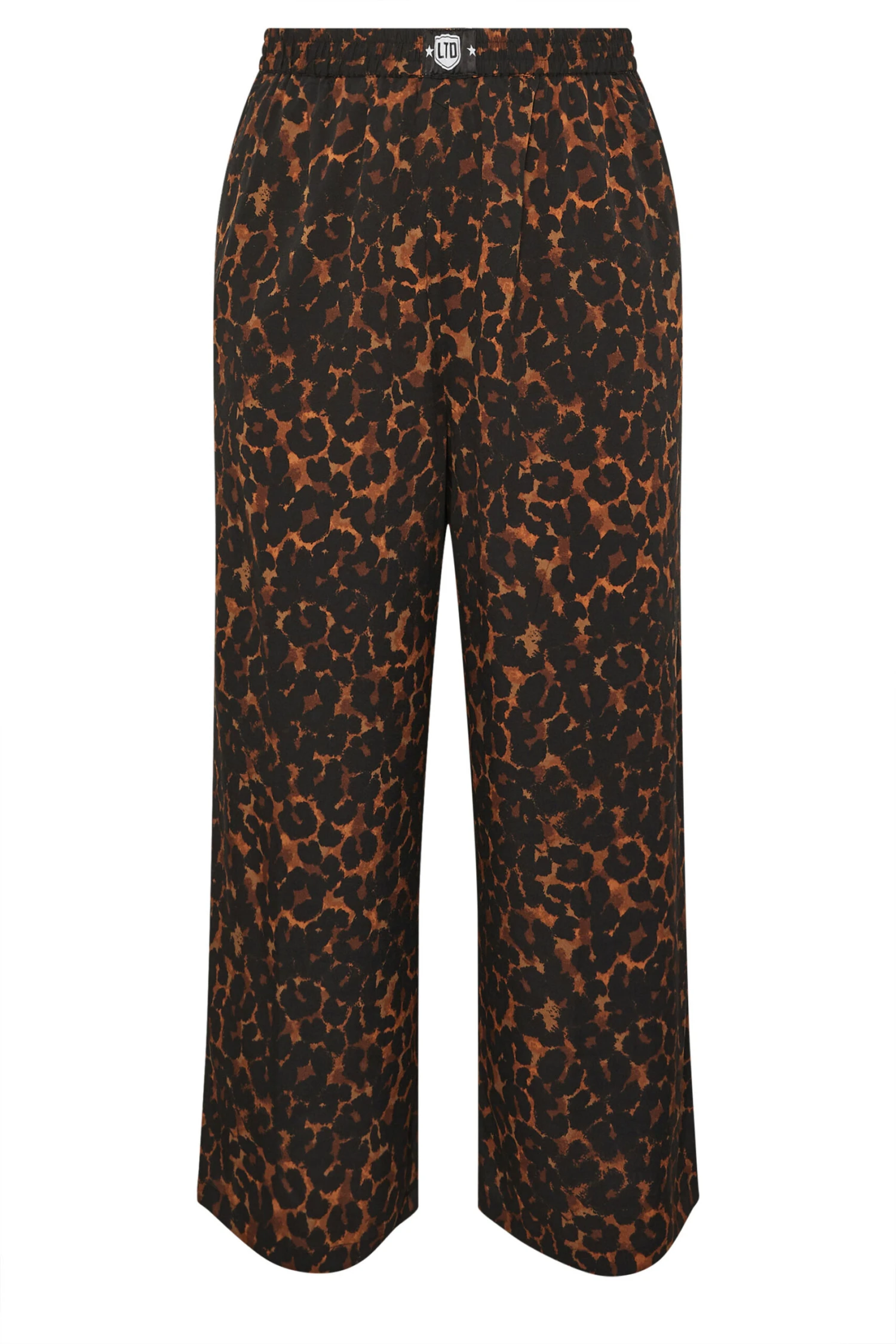 LIMITED COLLECTION Pantalon Taille Boxer Curve Marron Léopard 7 LIMITED COLLECTION Pantalon Taille Boxer Curve Marron Léopard – Image 5