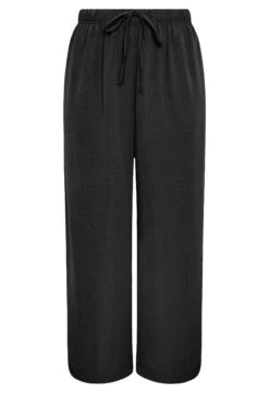 YOURS - Pantalon Noir Wide Leg En Sergé 11 YOURS - Pantalon Noir Wide Leg En Sergé -Evans Boutique 05fa8dde 2258 4a 143678 X