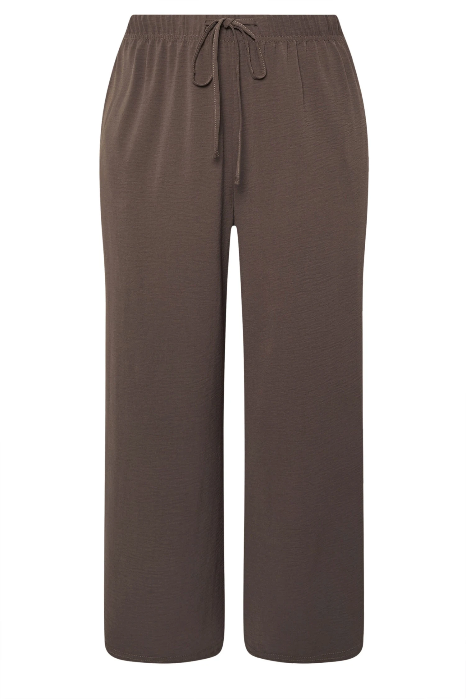 YOURS - Pantalon Large En Sergé Marron 7 YOURS - Pantalon Large En Sergé Marron – Image 5