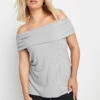 LIMITED COLLECTION - Top Bardot Gris En Jersey -Evans Boutique 080b762e 7ce0 44 321883 A