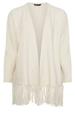 YOURS Curve Cardigan à Ourlet à Franges Blanc Ivoire 11 YOURS Curve Cardigan à Ourlet à Franges Blanc Ivoire -Evans Boutique 08e967a6 ea45 46 280682 X