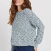 M&Co Blue & Cream Twisted Yarn Crew Neck Jumper -Evans Boutique 0a17bfff 95ca 4e 500958 A