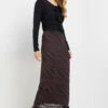 LTS Tall Burgundy Red Mesh Abstract Maxi Skirt 1 LTS Tall Burgundy Red Mesh Abstract Maxi Skirt -Evans Boutique 0ab15dd7 28a0 44 355604 A