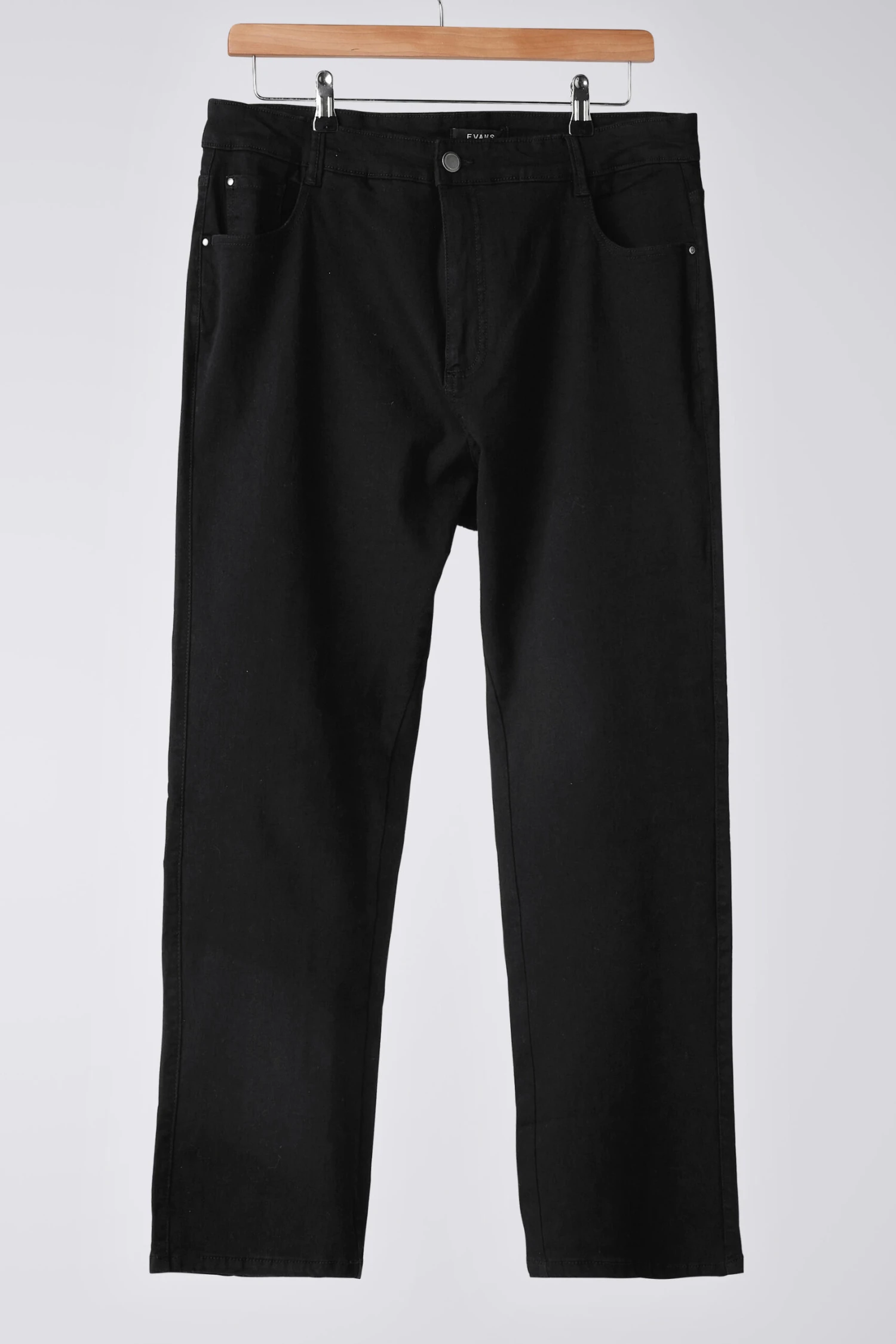 EVANS Curve Fit Black Straight Leg Jeans 7 EVANS Curve Fit Black Straight Leg Jeans – Image 5