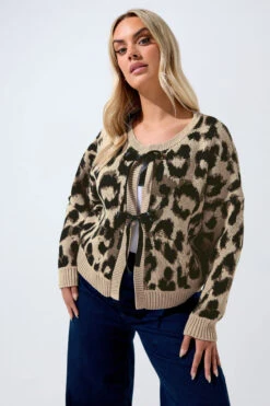 LIMITED COLLECTION - Cardigan Beige à Noeuds Manches Longues