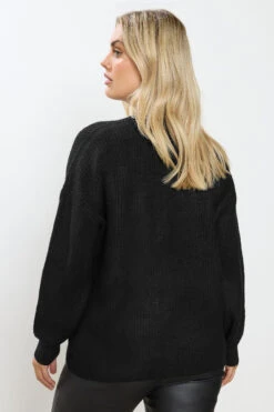 YOURS Curve Cardigan Noir à Nœud Papillon Sur Le Devant -Evans Boutique 0b570f68 600c 4c 280706 C