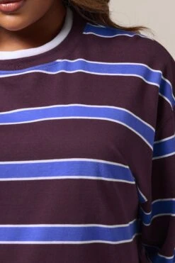 YOURS Curve Sweat-shirt 2 En 1 à Rayures Violettes 10 YOURS Curve Sweat-shirt 2 En 1 à Rayures Violettes -Evans Boutique 0c2bcd7f 2cc4 47 322825 D