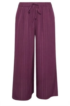YOURS Curve Pantalon Large Froissé Rouge Vin 11 YOURS Curve Pantalon Large Froissé Rouge Vin -Evans Boutique 0ca1b6b9 2399 46 310311 X