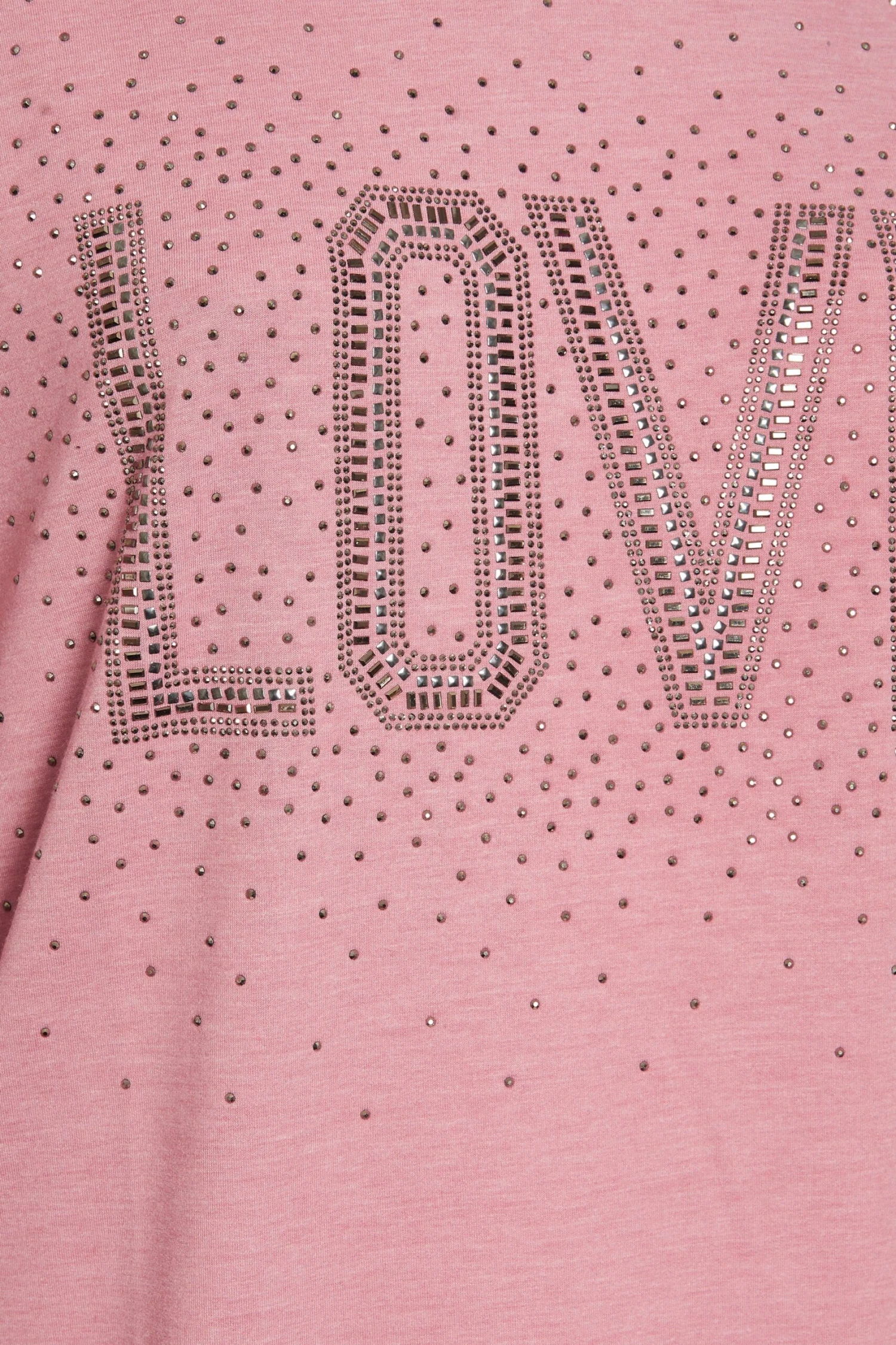 YOURS - Robe-Pull Rose à Capuche Strass 'Love' 8 YOURS - Robe-Pull Rose à Capuche Strass 'Love' – Image 6