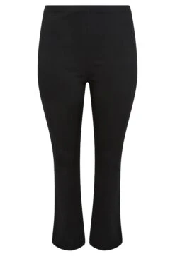 YOURS - Pantalon Noir Taille Haute Ourlet Évasé 14 YOURS - Pantalon Noir Taille Haute Ourlet Évasé -Evans Boutique 0d2e935f 426e 4c 143429 X