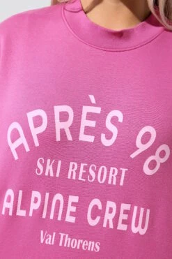LIMITED COLLECTION Sweat-shirt Rose Curve Avec Slogan « Après 98 » -Evans Boutique 0d607f00 c425 43 216691 D