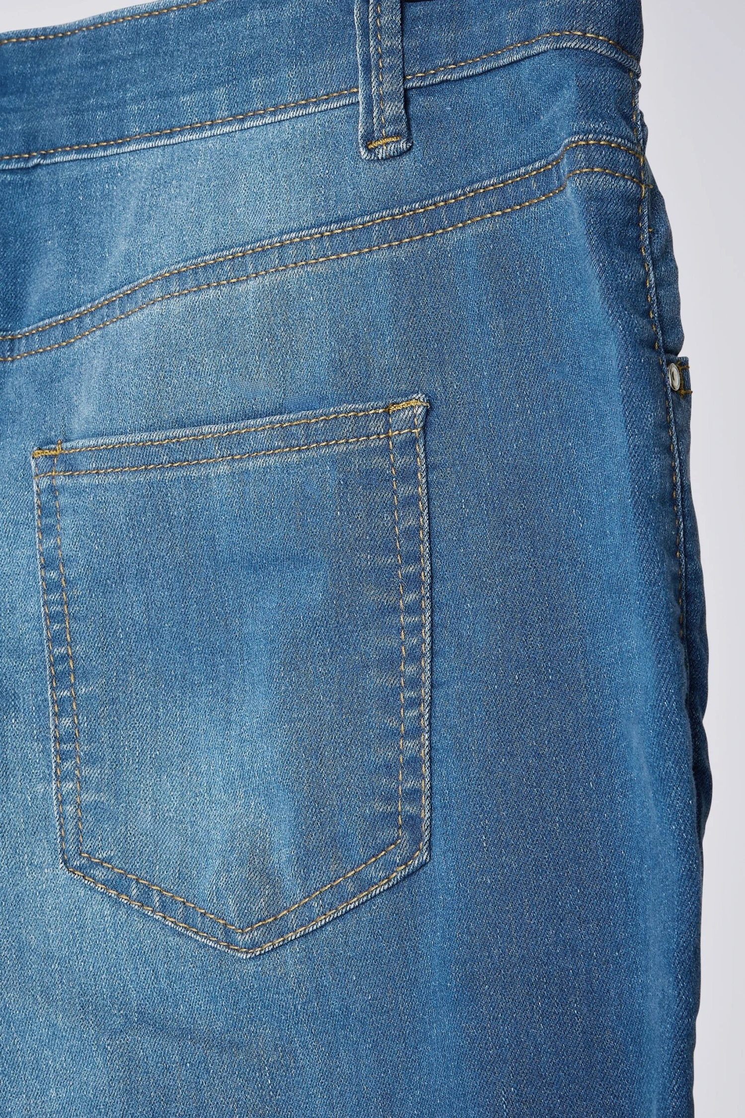 EVANS Curve Blue Midwash High Waisted Skinny Jeans 10 EVANS Curve Blue Midwash High Waisted Skinny Jeans – Image 8