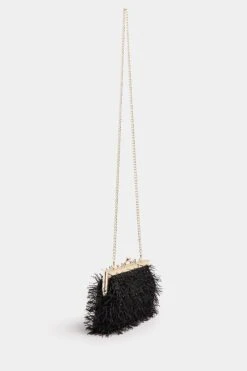 Black Eyelash Clutch Bag -Evans Boutique 0e2f9b1f 9e79 4f 246542 P