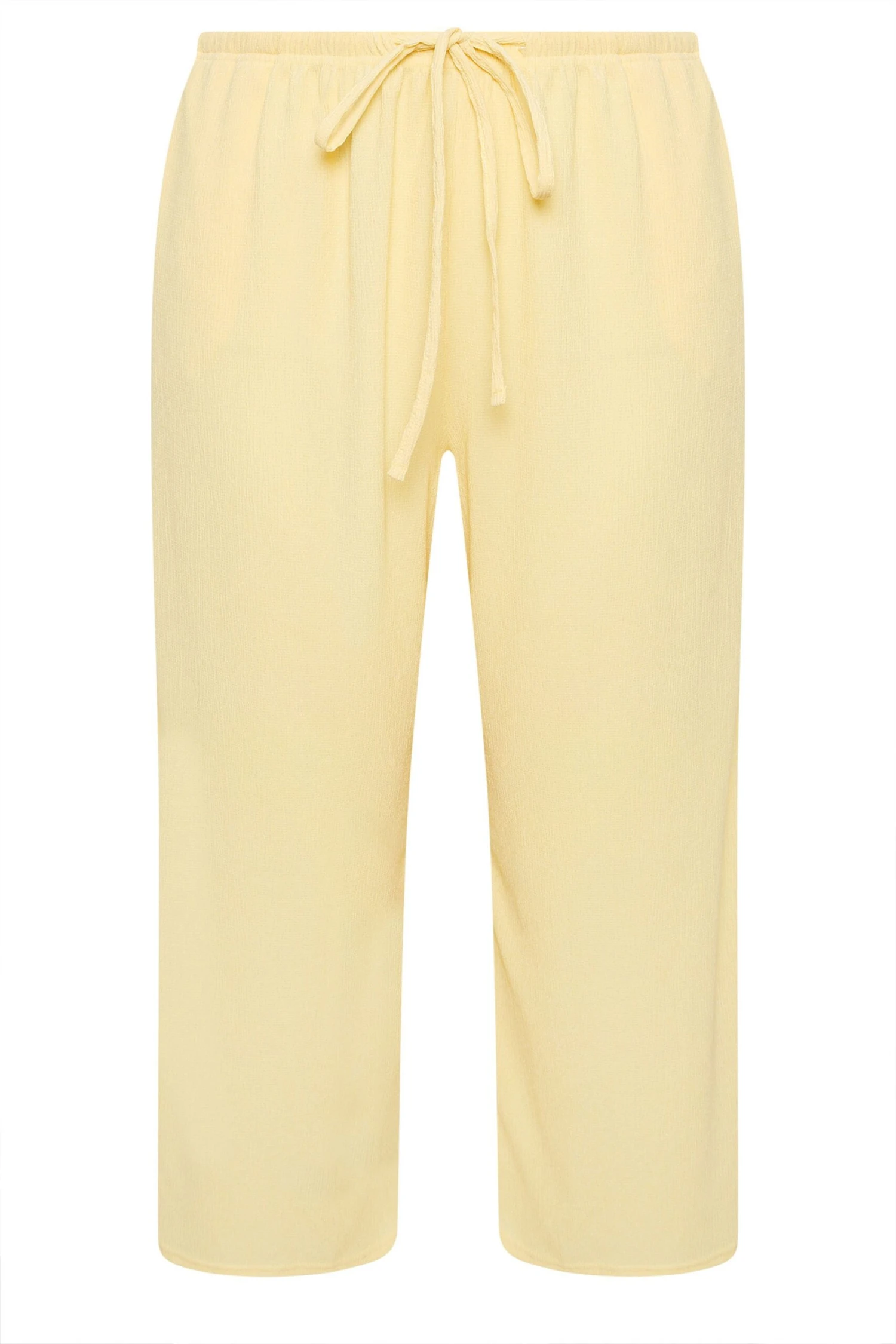 YOURS - Pantalon Jupe-Culotte Jaune Texturé à Poches 7 YOURS - Pantalon Jupe-Culotte Jaune Texturé à Poches – Image 5