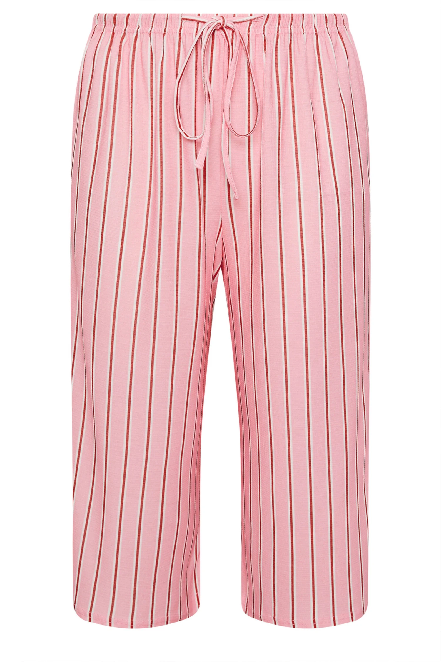 YOURS - Pantalon Jupe-Culotte Roses & Rouges à Rayures 7 YOURS - Pantalon Jupe-Culotte Roses & Rouges à Rayures – Image 5