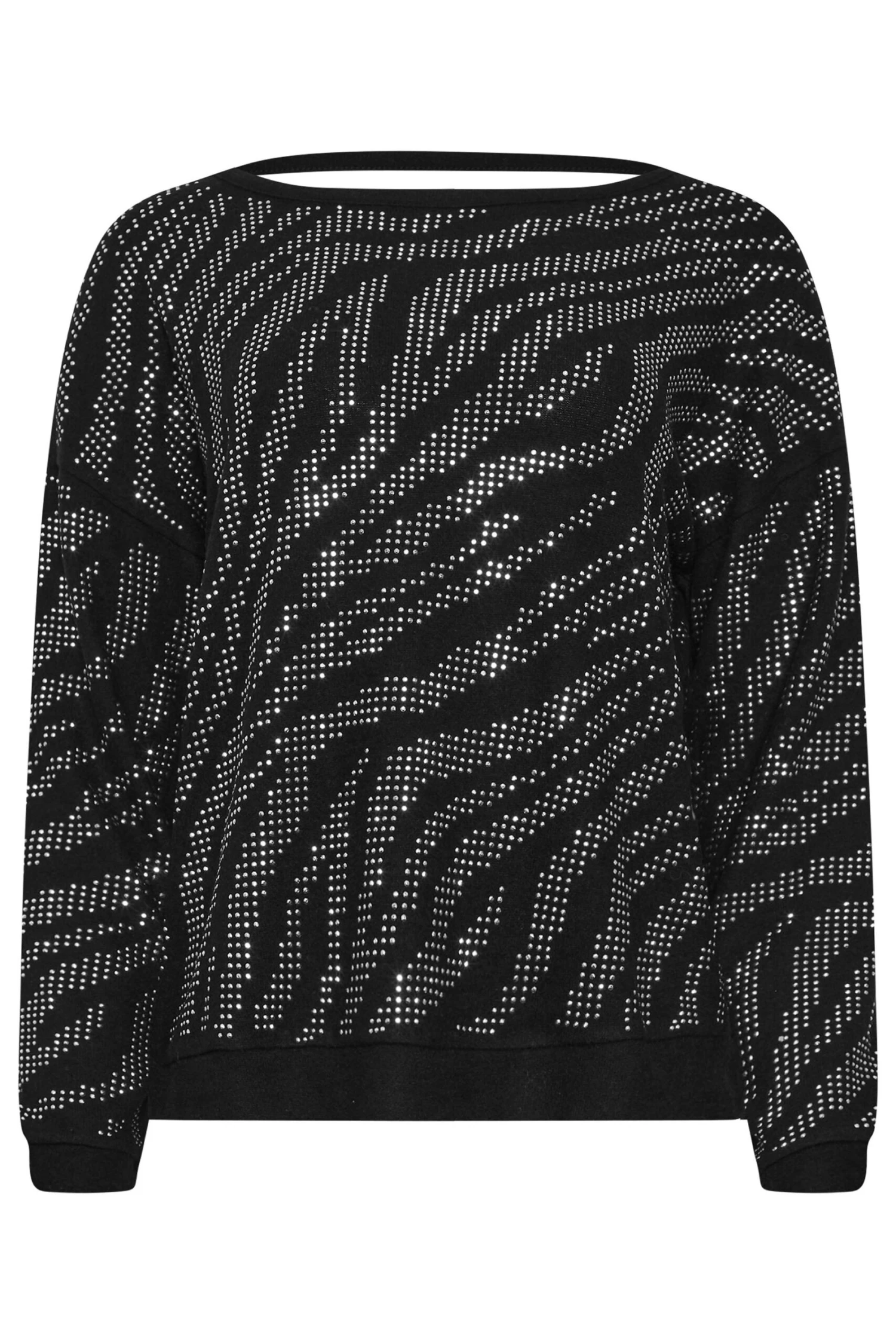 STAR Black Animal Diamante Embellished Jumper 9 STAR Black Animal Diamante Embellished Jumper – Image 7