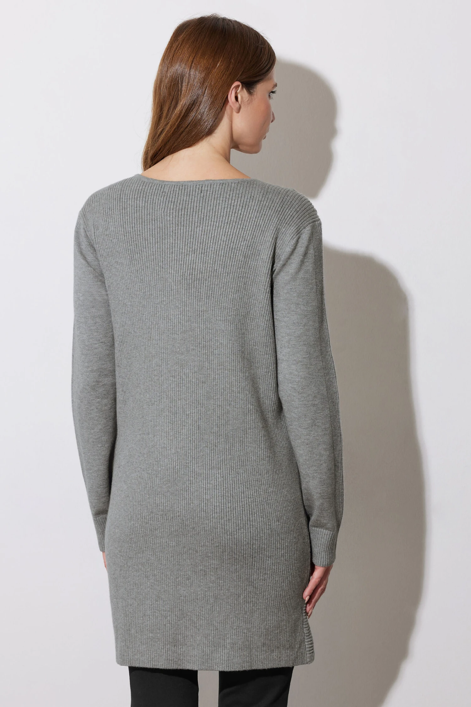 STAR Grey Eyelet Detail Zip Cardigan 7 STAR Grey Eyelet Detail Zip Cardigan – Image 5