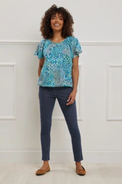 M&Co Indigo Blue Skinny Jeans -Evans Boutique 10626c3e d612 47 500618 D