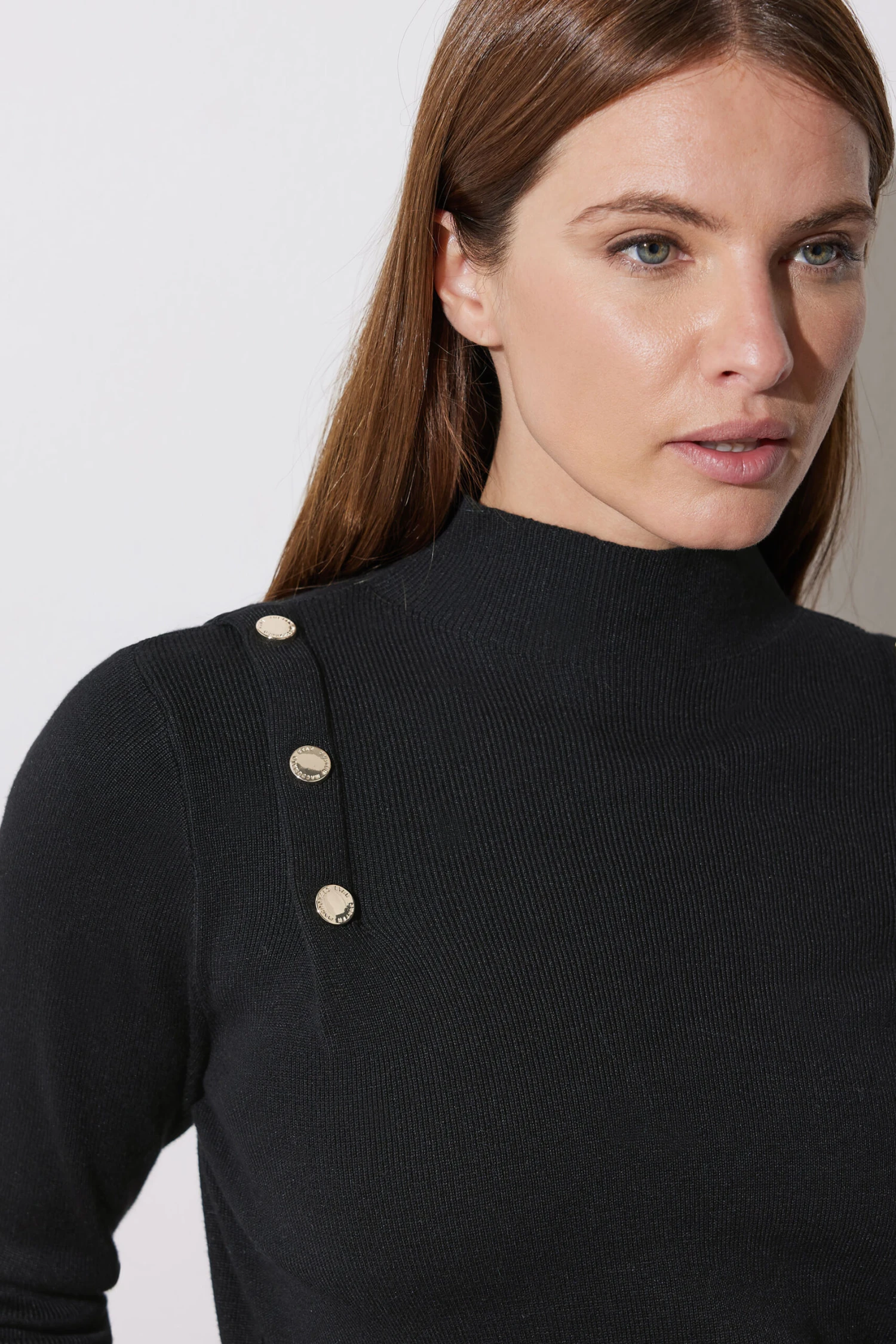 STAR Black Button Detail Knitted Jumper 8 STAR Black Button Detail Knitted Jumper – Image 6