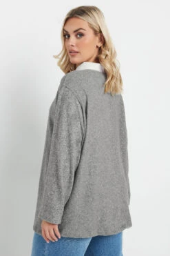 YOURS - Top Gris Block De Couleur Manches Longues 9 YOURS - Top Gris Block De Couleur Manches Longues -Evans Boutique 10f5f51f 258a 42 285044 C