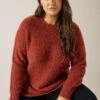 EVANS Curve Rust Orange Fluffy Knitted Jumper 1 EVANS Curve Rust Orange Fluffy Knitted Jumper -Evans Boutique 10f6639e 42c3 4c 615755 D