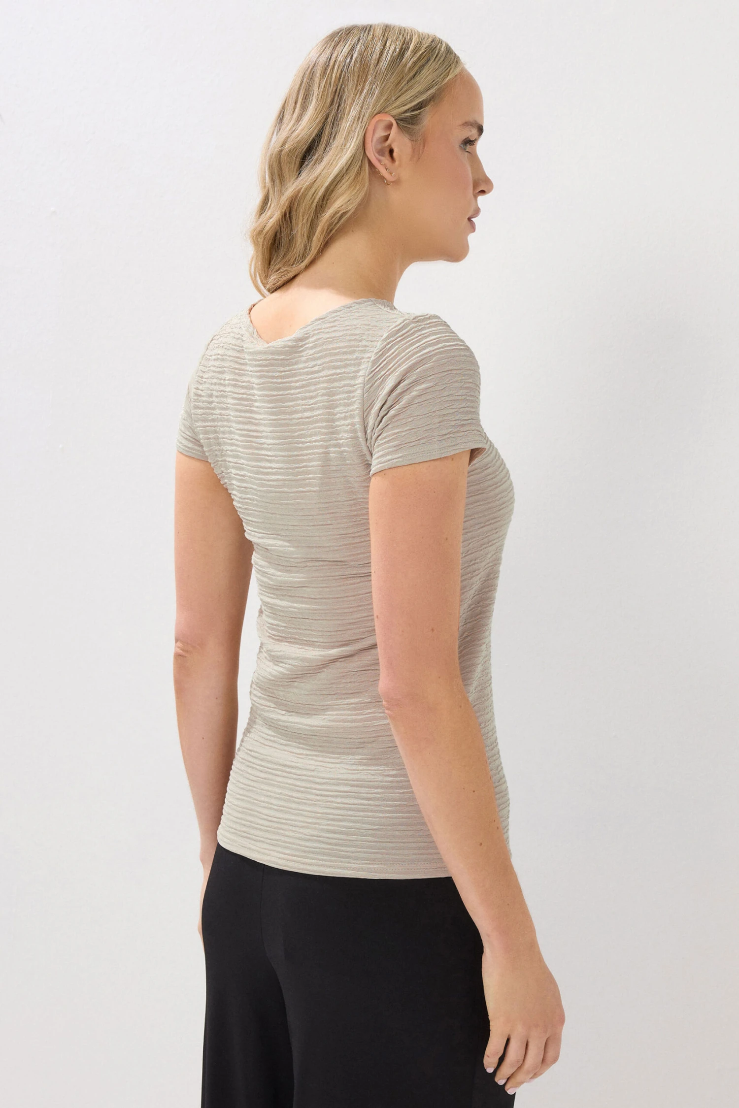 LTS Tall Ivory White Textured Slash Neck Top 5 LTS Tall Ivory White Textured Slash Neck Top – Image 3