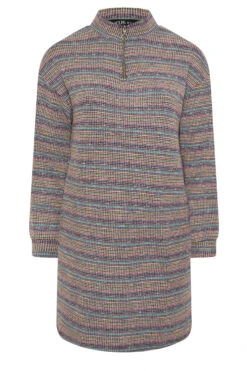 YOURS Curve Robe Pull Côtelée Bleue à Fermeture éclair Quart De Tour 11 YOURS Curve Robe Pull Côtelée Bleue à Fermeture éclair Quart De Tour -Evans Boutique 11411c24 5b5e 4e 304389 X