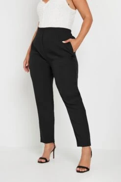 YOURS - Pantalon Noir Taille Haute En Jersey