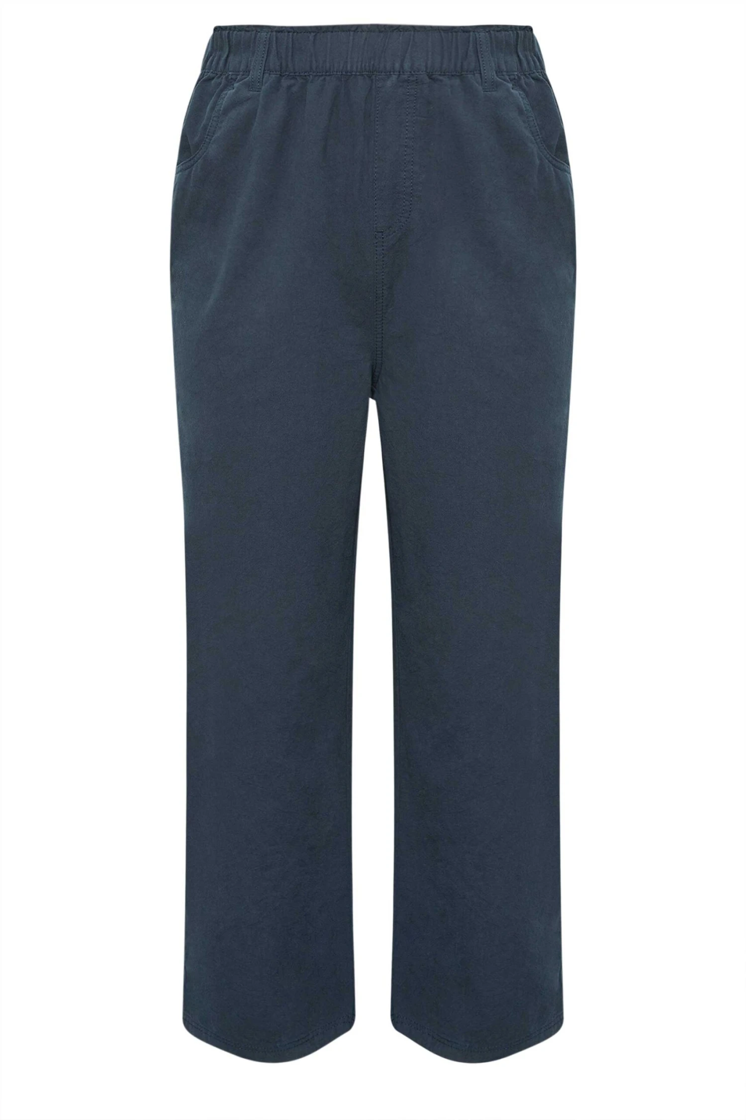 YOURS - Pantalon Bleu Marine En Coton Wide Leg 8 YOURS - Pantalon Bleu Marine En Coton Wide Leg – Image 6