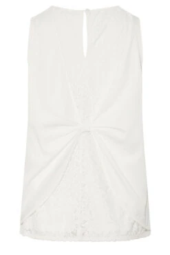 YOURS - Top Blanc Léger Découpé Dentelle Floral 13 YOURS - Top Blanc Léger Découpé Dentelle Floral -Evans Boutique 157b290b 28ab 4d 330758 Y