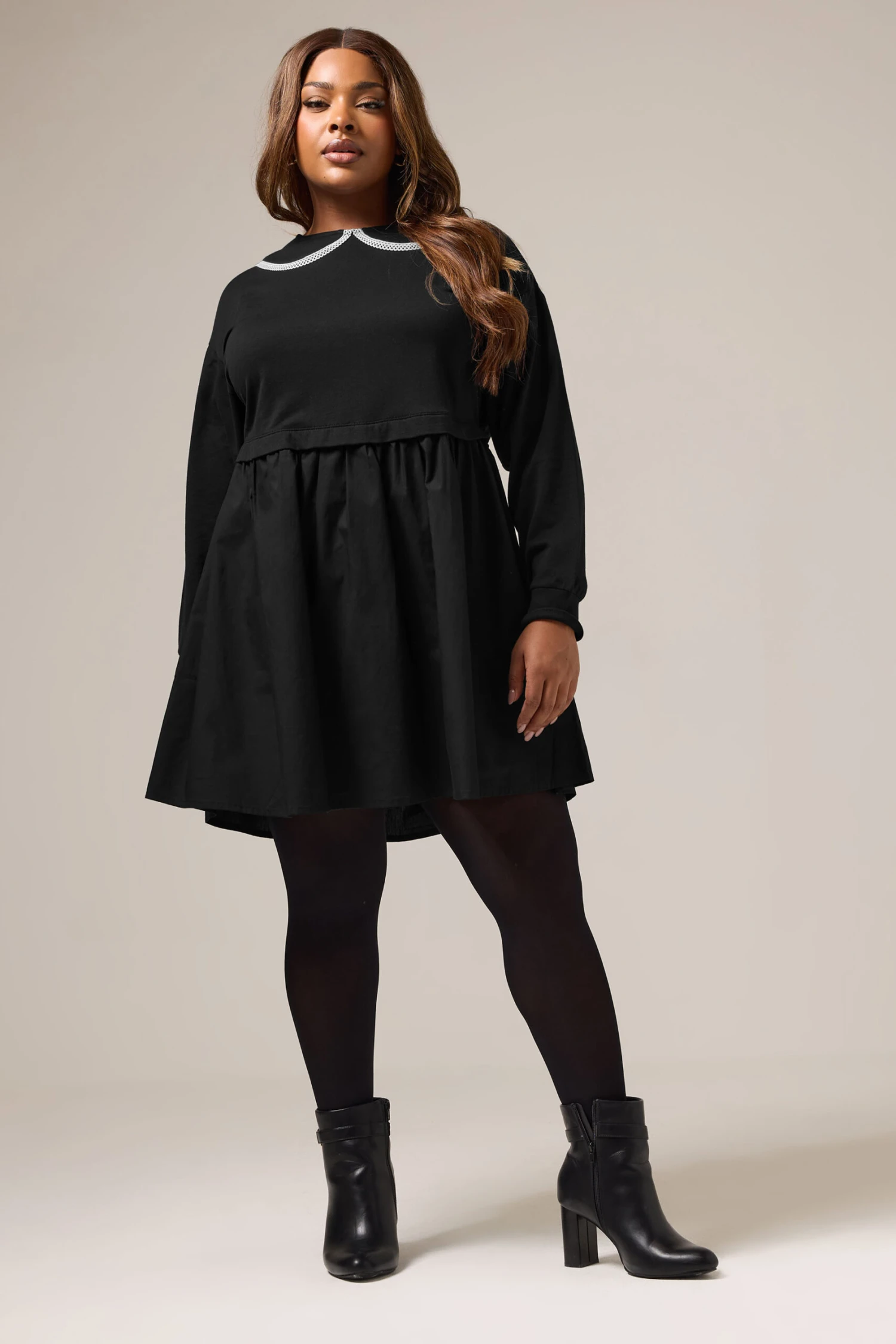 YOURS CurveRobe Pull 2 En 1 En Popeline Noire 4 YOURS CurveRobe Pull 2 En 1 En Popeline Noire – Image 2