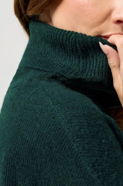 M&Co Teal Green Roll Neck Tunic Jumper -Evans Boutique 1614da50 d125 42 502454 D