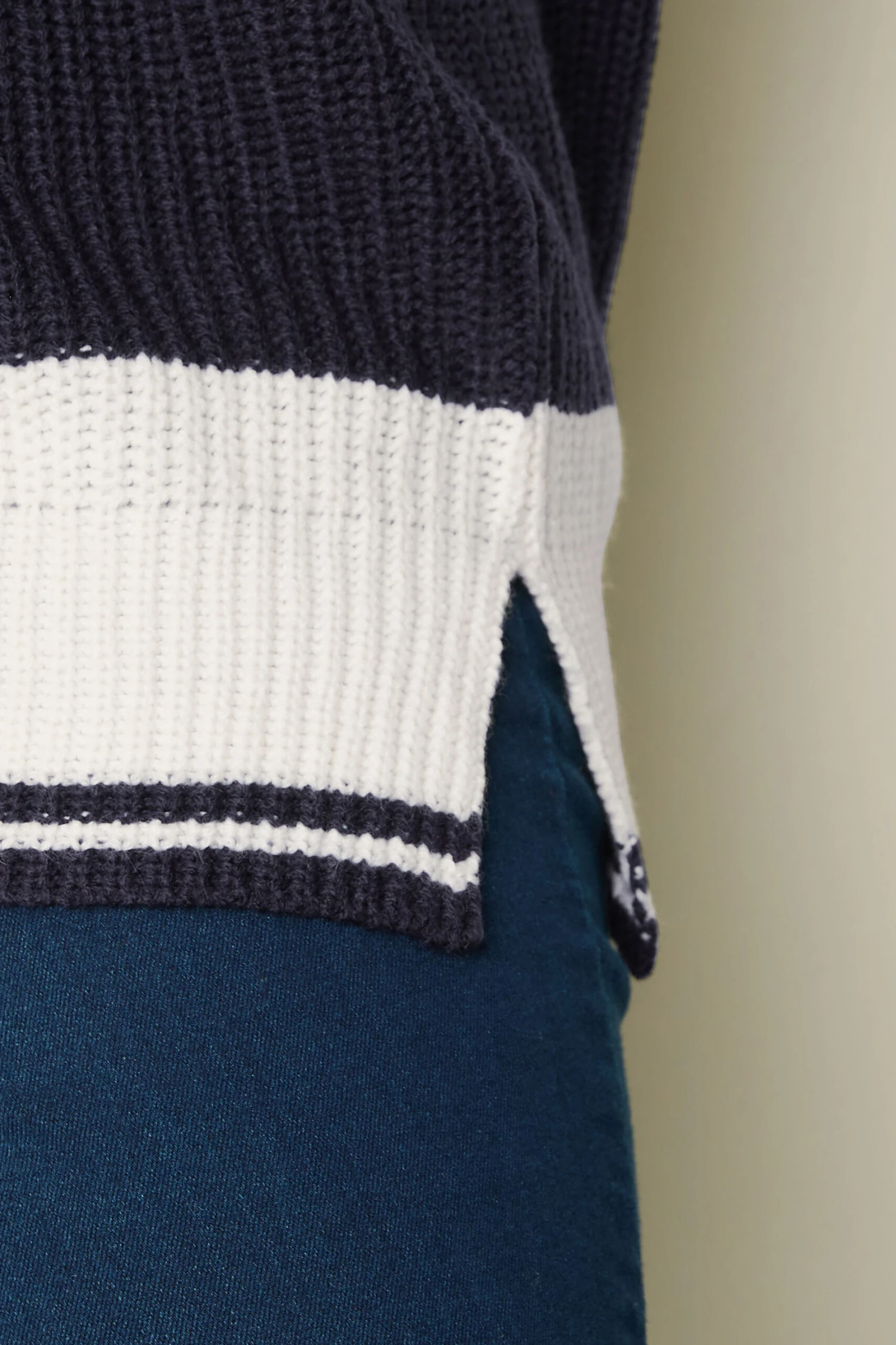 YOURS - Pull En Maille à Rayures Bleu Marine 7 YOURS - Pull En Maille à Rayures Bleu Marine – Image 5