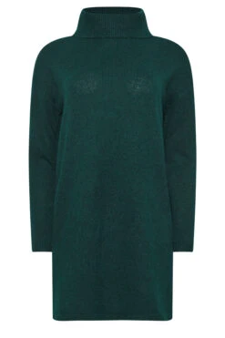 M&Co Teal Green Roll Neck Tunic Jumper -Evans Boutique 16b9ff39 0204 44 502454 X