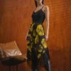 STAR Yellow Floral Pleated Mesh Skirt 1 STAR Yellow Floral Pleated Mesh Skirt -Evans Boutique 16c31dc5 0157 4e 110886 110883 L1
