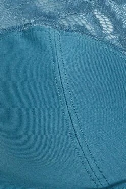 YOURS - Lot De 2 Soutiens-gorge à Armatures En Dentelle Vert Sarcelle Et Noir -Evans Boutique 16df91c4 77a1 48 147390 Z