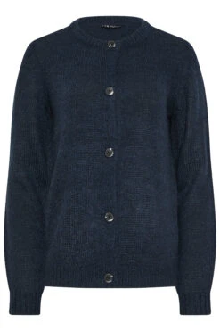 LTS Tall Navy Blue Knitted Button Cardigan 13 LTS Tall Navy Blue Knitted Button Cardigan -Evans Boutique 175239e3 7bc7 4c 356043 X
