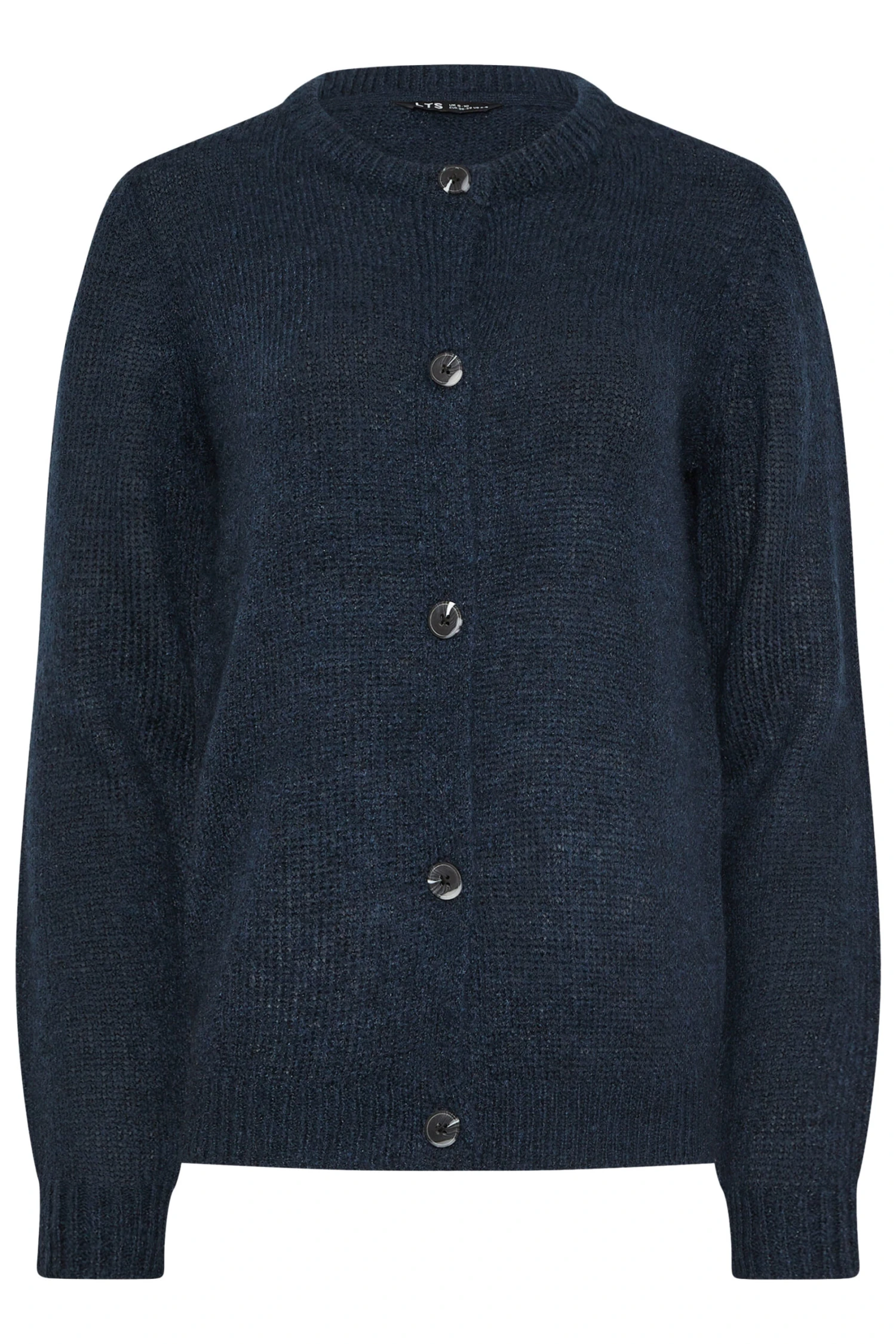 LTS Tall Navy Blue Knitted Button Cardigan 8 LTS Tall Navy Blue Knitted Button Cardigan – Image 6