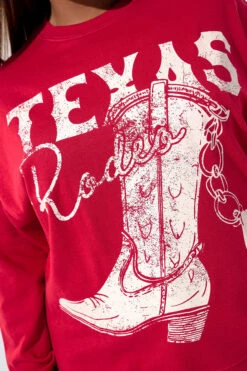 LIMITED COLLECTION Sweat-shirt Rouge Curve « Texas Rodeo » à Motif Botte -Evans Boutique 17bd9440 2fdf 4c 216870 C