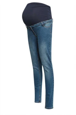 LTS Tall Maternity Mid Blue Skinny AVA Jeans -Evans Boutique 19eb8fc1 a09a 47 198085 X