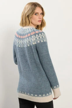 LTS Tall Blue Fairisle Knitted Jumper 9 LTS Tall Blue Fairisle Knitted Jumper -Evans Boutique 1a42bd15 7a00 44 356373 C